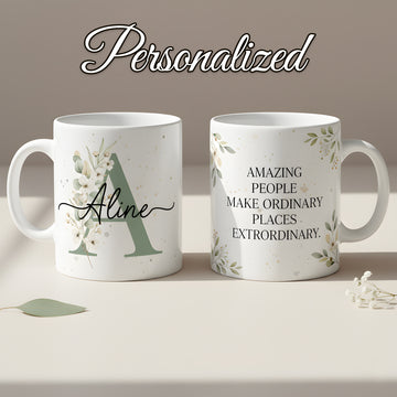 Amazing People Make Ordinary Places Extraordinary Mug – Personalized Motivational Coffee Mug, Inspirational Gift for Positive Souls |Mug 22