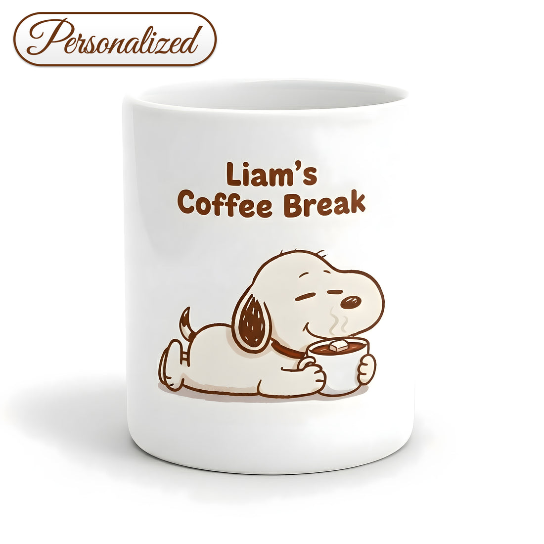 Personalized Dog Coffee Mug – Custom Name Coffee Break Cup – Cute Gift for Dog Lovers | Mug 79