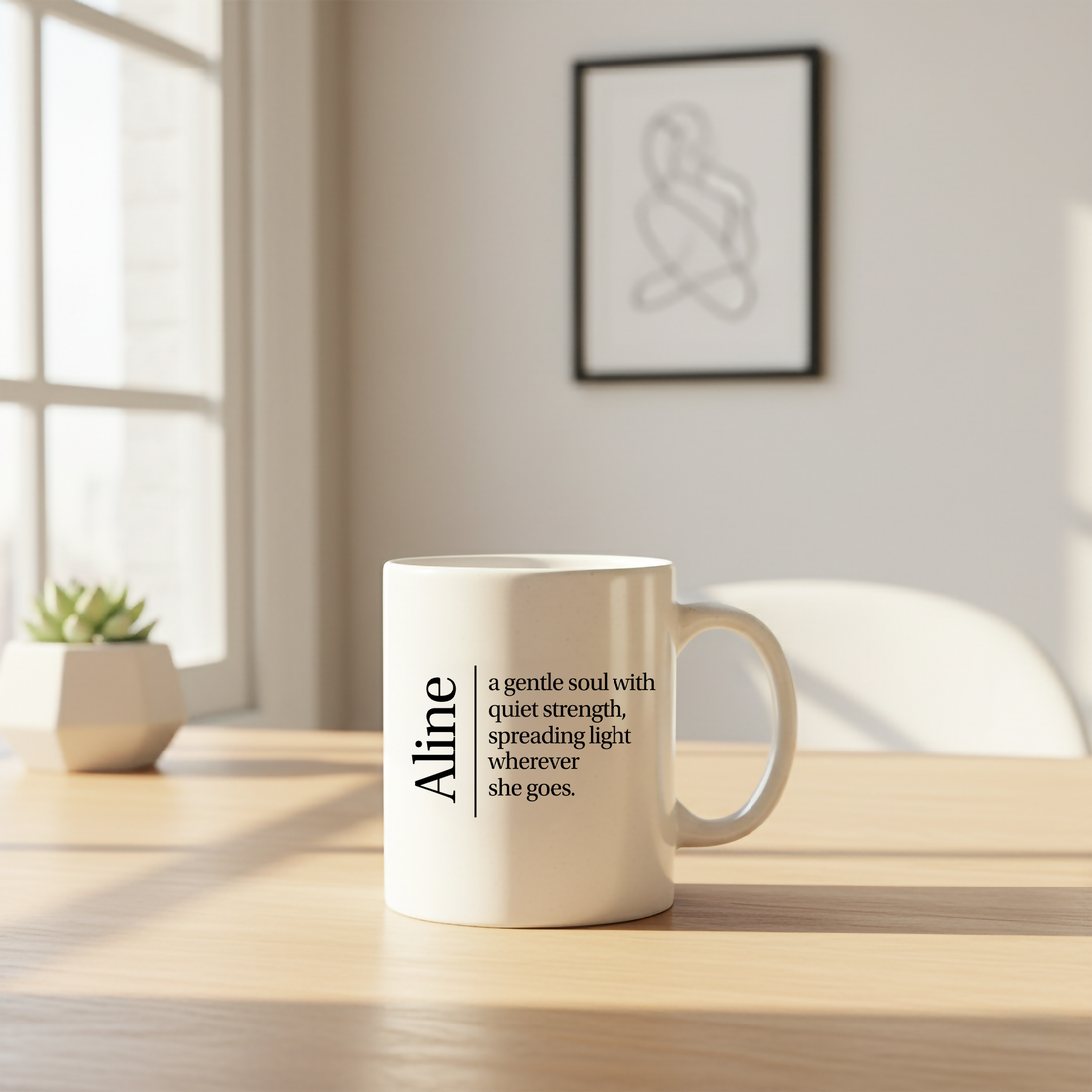 Personalized Affirmation Mug with Name – Custom Minimalist Quote Coffee Cup – Encouragement Gift for Her – Inspirational Daily Reminder|Mug40