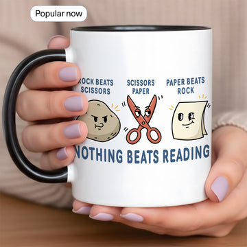 Nothing Beats Reading Mug – Book Lover Coffee Mug, Funny Reading Mug, Bookworm Gift for Readers | Mug 05