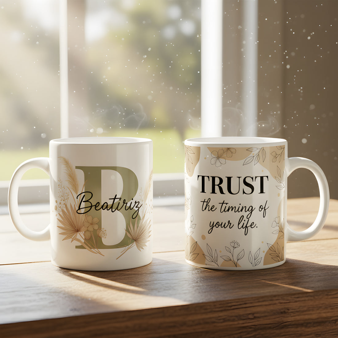 Trust the Timing of Your Life Mug – Personalized Coffee Mug, Motivational Quote Mug, Gift for Positive Souls| Mug 20