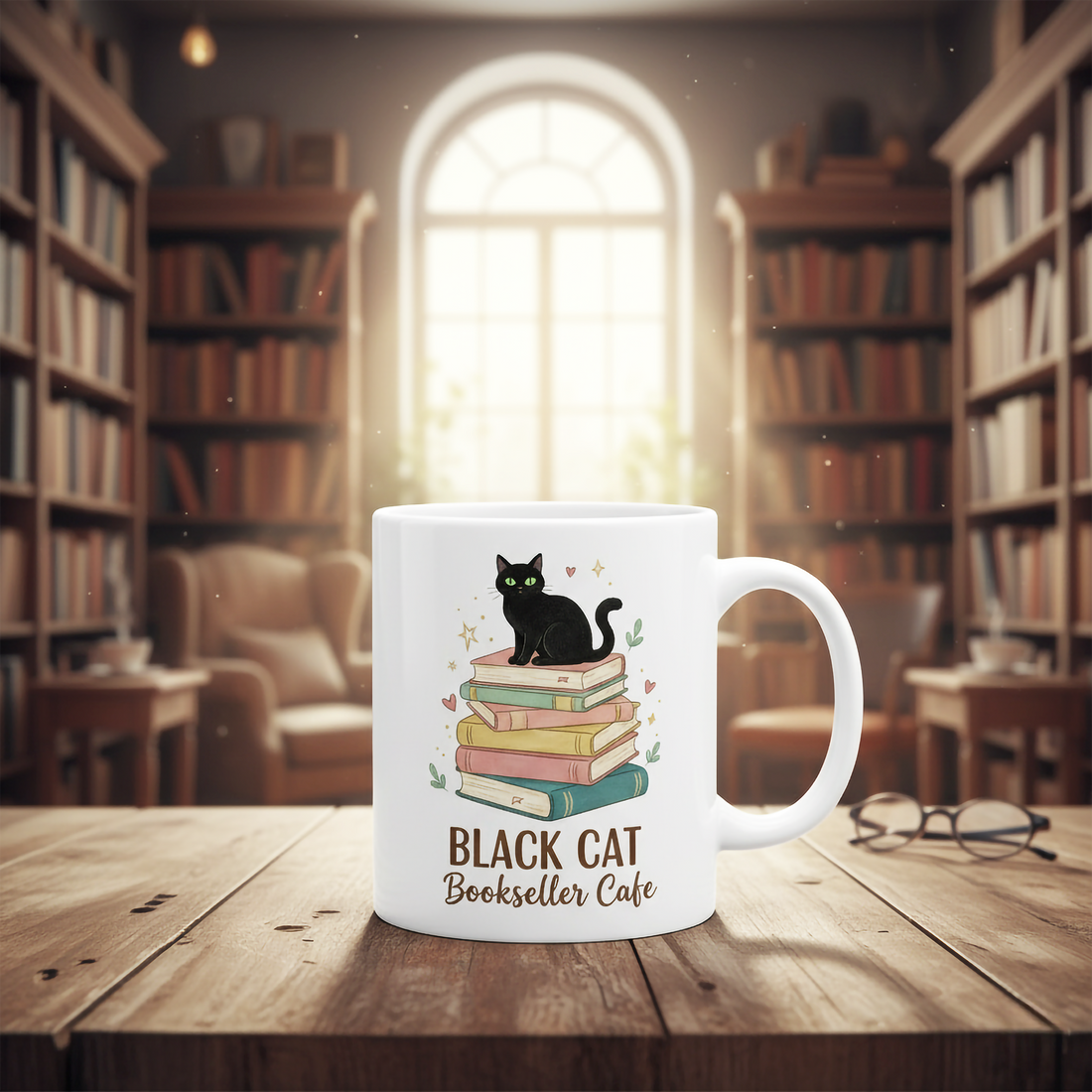 Personalized Cat Mug with Name – Custom Cat Portrait Coffee Cup – Cat Lover Gift – Unique Pet Owner Present | Mug 49
