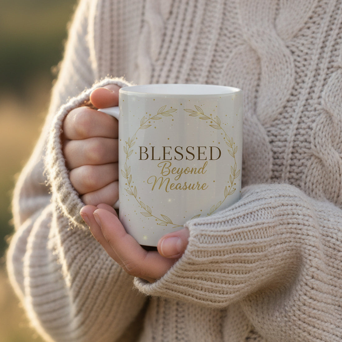 Blessed Beyond Measure Mug – Inspirational Ceramic Coffee Cup, Gift for Loved Ones, Motivational Mug | Mug 27
