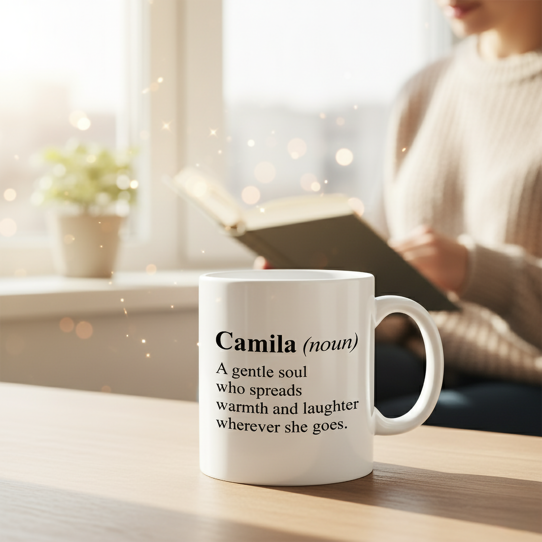 Personalized Affirmation Mug with Name – Custom Inspirational Quote Coffee Cup – Minimalist Encouragement Gift for Women |Mug 41