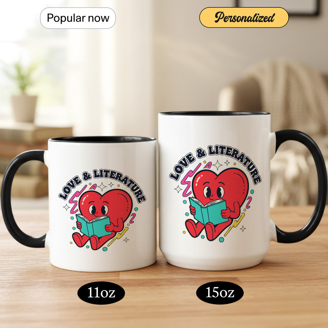 One of Literature Mug – Book Lover Coffee Mug, Literary Art Mug, Reading Mug for Bookworms & Literature Lovers| Mug 03