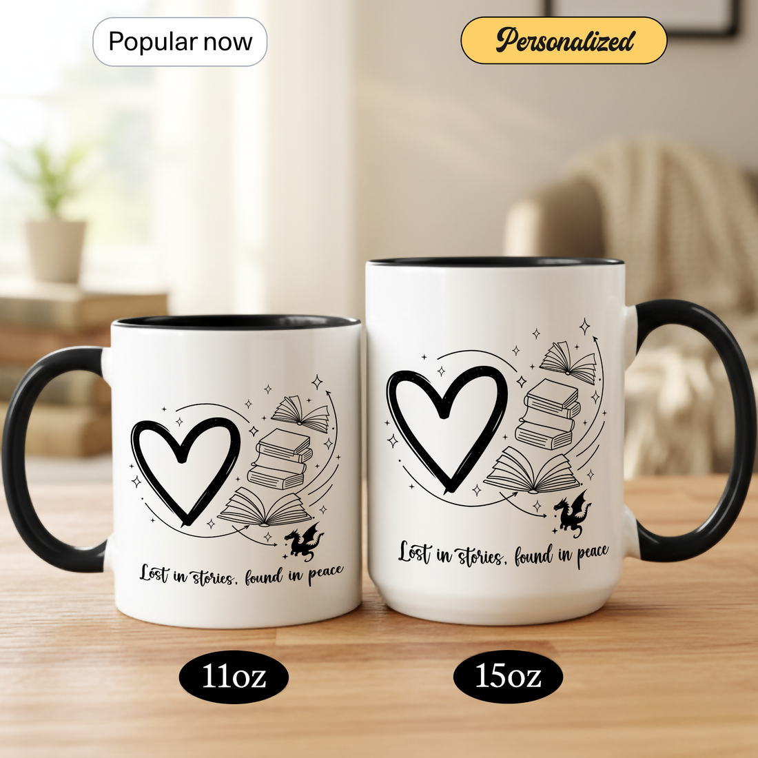 Books Are My Love Language Christmas Mug – Personalized Holiday Book Lover Coffee Cup – Custom Name Gift |Mug 93