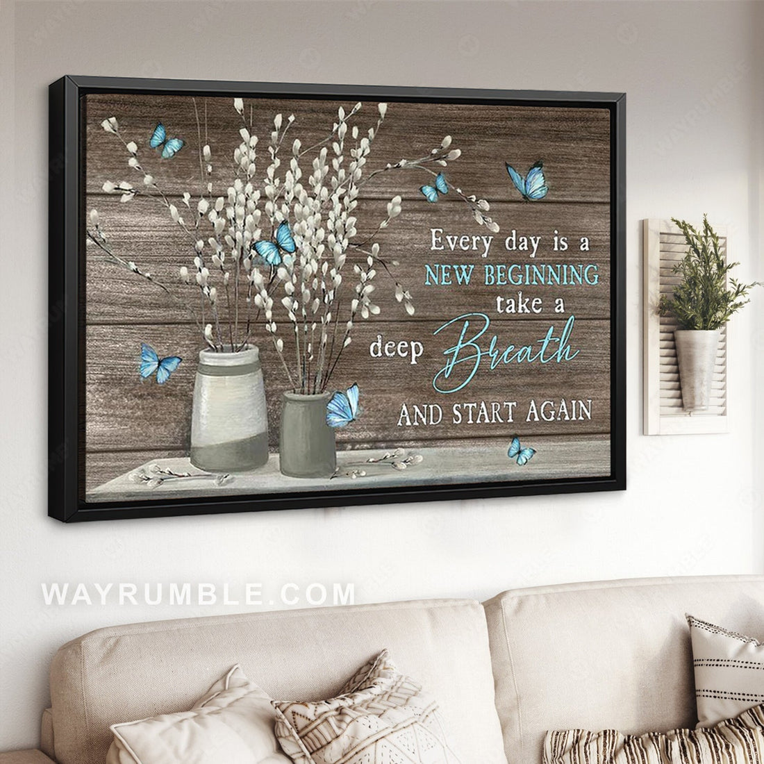 Every day is a new beginning - Jesus Landscape Canvas Prints, Wall Art