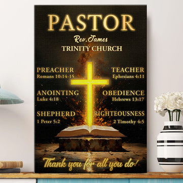 My Preacher, Teacher, & Shepherd | Personalized Poster/Canvas